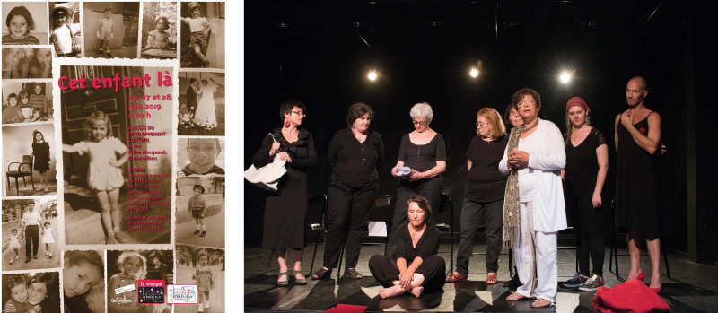 Figure 3. Le théâtre dans le projet « La ville côté femmes » : de l’atelier d’écriture à la mise en scène et à la représentation publique